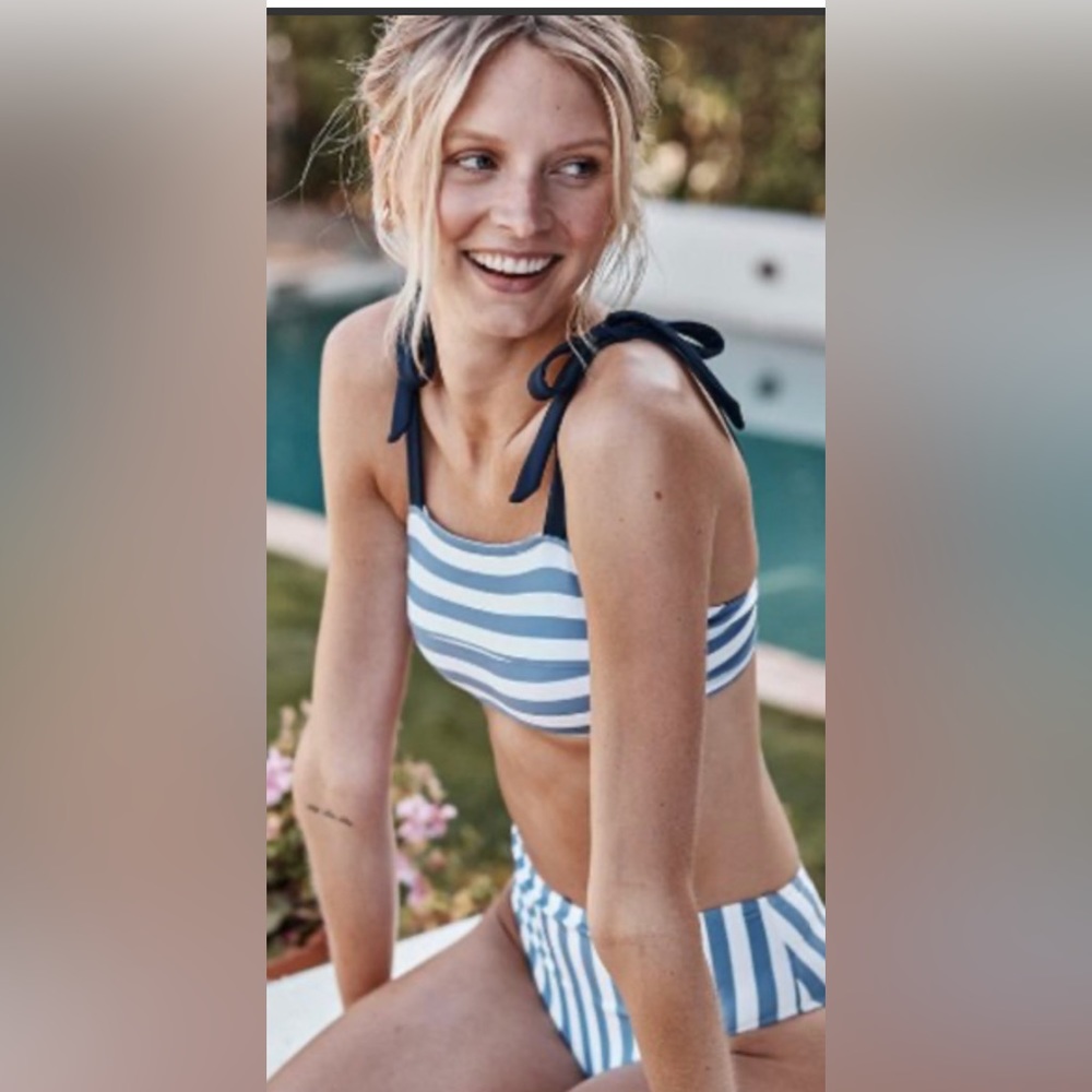 Summersalt striped high rise bikini. Size 6.